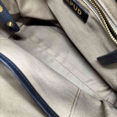 APUD アプド シボ革 レザー ミニ ハンド バッグ レディース