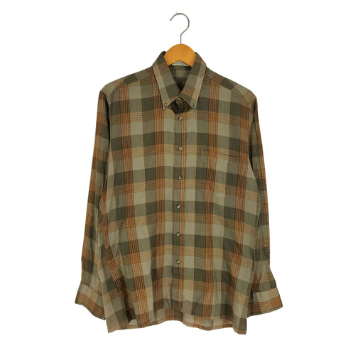 FITTED SHIRT ポリコットン チェック BD シャツ メンズ import:M