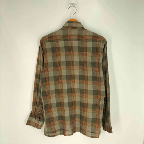 FITTED SHIRT ポリコットン チェック BD シャツ メンズ import:M