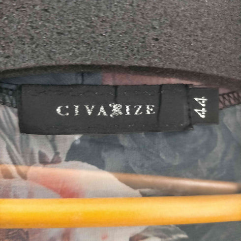 シヴァーライズ CIVARIZE 花柄 シアー ノースリーブ ガウン メンズ JPN:44
