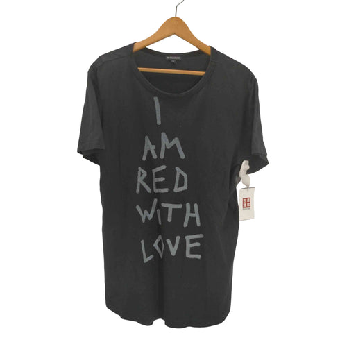 アンドゥムルメステール Ann DEMEULEMEESTER 17SS I AM RED WITH LOVE T-SHIRT Tシャツ メンズ import:S