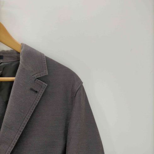 ランバン LANVIN コロネット期 ブラッシュウール アンコン テーラード ジャケット メンズ EUR:44