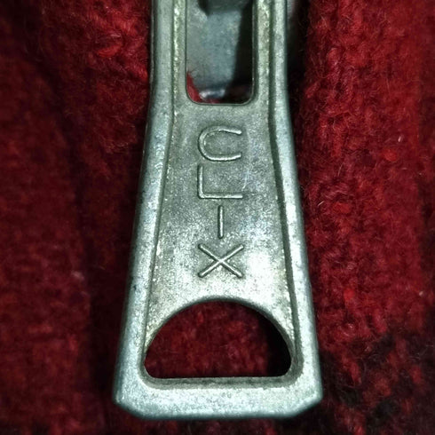 70S アルミ CLIXジップ リバーシブル ウールチェック ジャケット メンズ