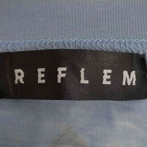 レフレム REFLEM クロスプリント バックレースアップ オーバーサイズTシャツ レディース FREE