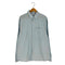 ザラ ZARA コットンリネン ストライプ レギュラーカラーシャツ メンズ import:M