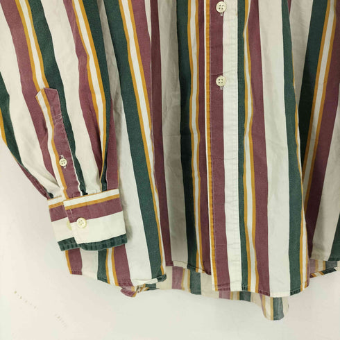 セントジョンズベイ STJOHNS BAY 90S L/S ストライプ ボタンダウンシャツ メンズ import:XL