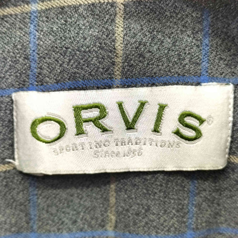 オービス ORVIS 00S チェック柄 コットン100 L/S BDシャツ メンズ import:M