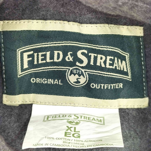 FIELD&STREAM 00S フランネルシャツ メンズ import:XL