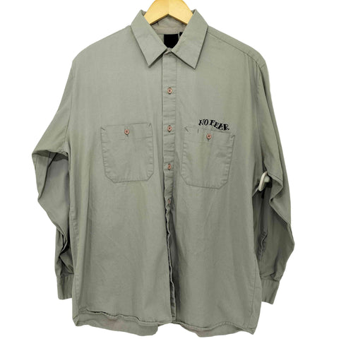 ノーフィアー NO FEAR 90S スナップボタン L/S ワークシャツ メンズ import:M