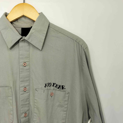 ノーフィアー NO FEAR 90S スナップボタン L/S ワークシャツ メンズ import:M