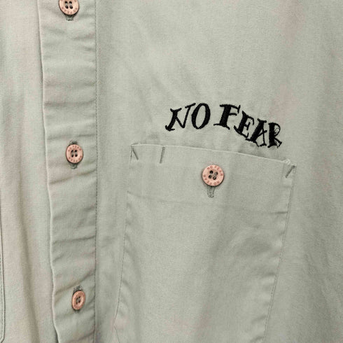 ノーフィアー NO FEAR 90S スナップボタン L/S ワークシャツ メンズ import:M