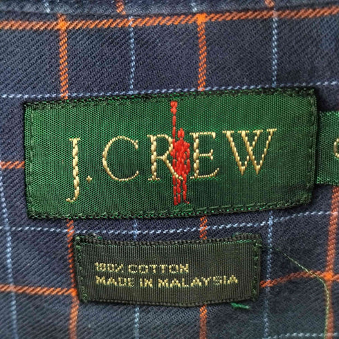 ジェイクルー J.CREW 90S 巨人タグ チェックシャツ メンズ import:S