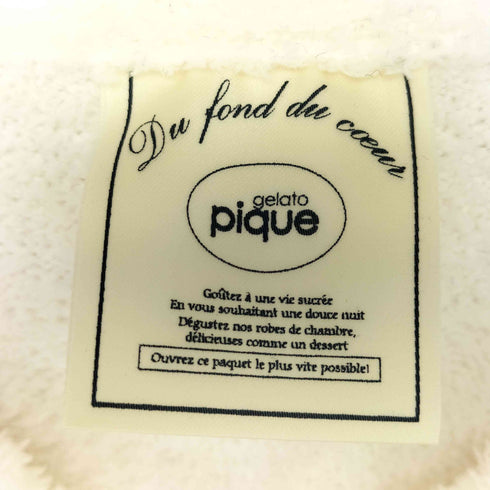 ジェラートピケ gelato pique エアリーモコウォッシングアニマルジャガードパーカ レディース ONE SIZE