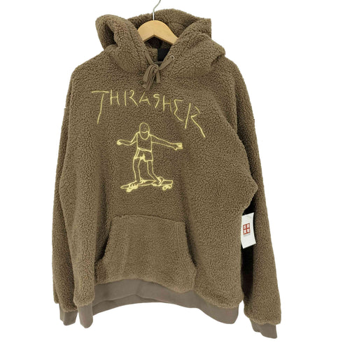 スラッシャー THRASHER GONZ ART ボアフリース パーカー ジャケット メンズ import:XL