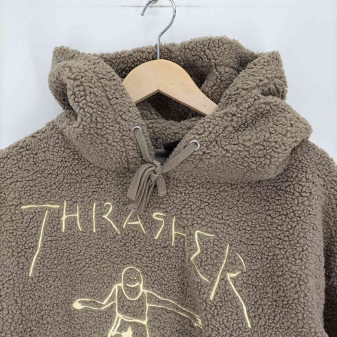 スラッシャー THRASHER GONZ ART ボアフリース パーカー ジャケット メンズ import:XL