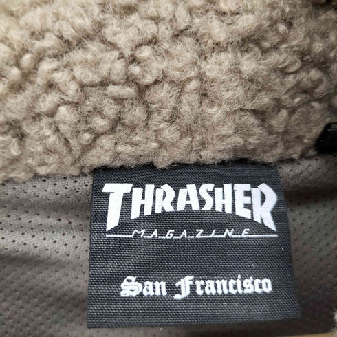 スラッシャー THRASHER GONZ ART ボアフリース パーカー ジャケット メンズ import:XL