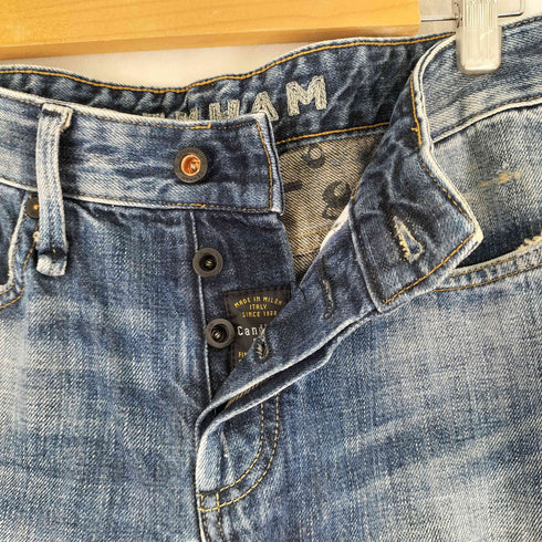 デンハム DENHAM ダメージ加工 ウォッシュドデニムパンツ メンズ US:28-29