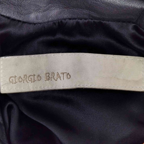 ジョルジオブラット Giorgio Brato 19AW ダブルジップ シングルラムレザージャケット メンズ JPN:46