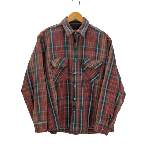 リーバイス Levis 90S USA製 Outdoor ALSKA SHITRS 両フラップ コットン フランネル シャツ 1995年製 メンズ import:L