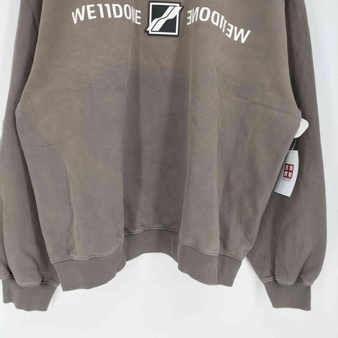 ウェルダン WE11DONE MIRROR PATCH ROGO SWEATSHIRT ミラーパッチロゴスウェットシャツ メンズ import:M