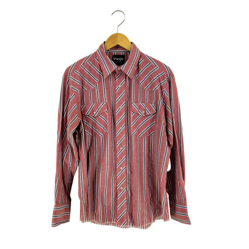 ラングラー Wrangler 90S ストライプ柄 ウエスタンシャツ メンズ import:L