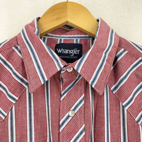 ラングラー Wrangler 90S ストライプ柄 ウエスタンシャツ メンズ import:L