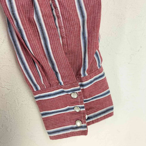 ラングラー Wrangler 90S ストライプ柄 ウエスタンシャツ メンズ import:L