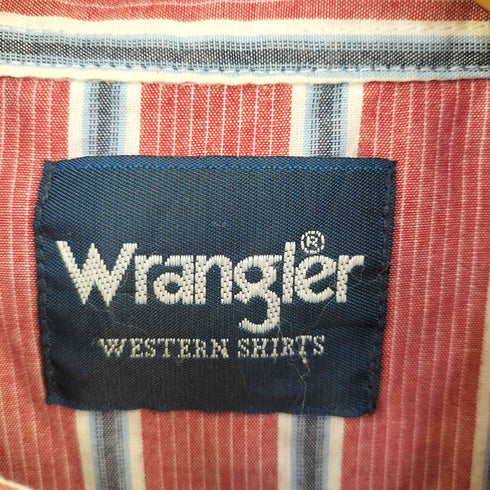 ラングラー Wrangler 90S ストライプ柄 ウエスタンシャツ メンズ import:L