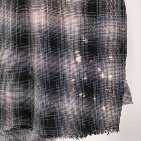 フリークスストア FREAKS STORE 25AW Relax Fit リラックスフィット ブリーチ加工 オンブレチェック ネルシャツ メンズ JPN:L