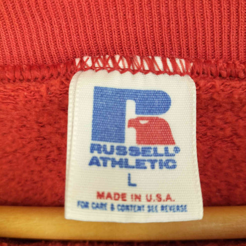 ラッセルアスレチック RUSSELL ATHLETIC 80S USA製 前Vガゼット DAWGS カレッジスウェット メンズ import:L