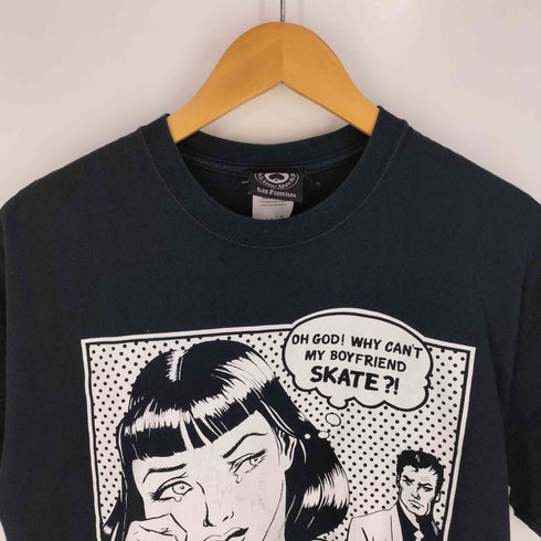 スラッシャーマガジン THRASHER MAGAZINE 90-00S イラストプリント S/S クルーネック Tシャツ メンズ import:M