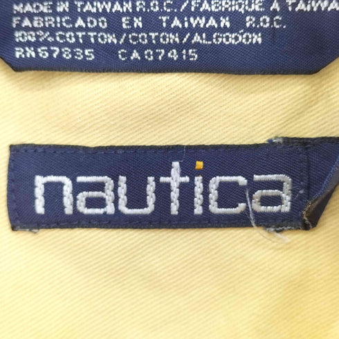 ノーティカ NAUTICA 90S コットン L/S シャツ メンズ import:L