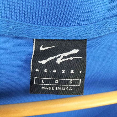 ナイキ NIKE USA製 AGASSI S/S テニス ポロシャツ メンズ JPN:L