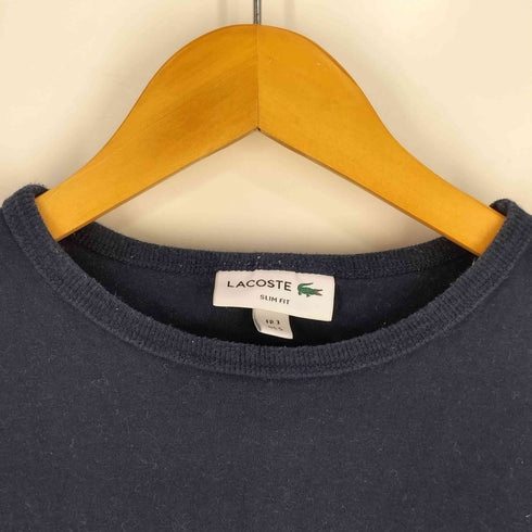 ラコステ LACOSTE SILM FIT ロゴ刺繍 S/S クルーネックTシャツ メンズ import:S