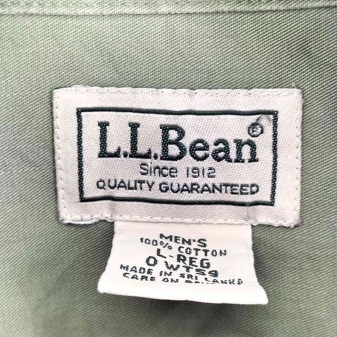 エルエルビーン L.L.Bean WRINKLE RESISTANT コットン L/S BDシャツ メンズ import:L