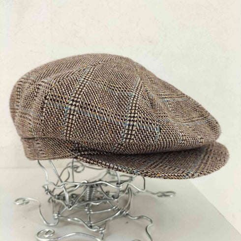 sir henry rutland LONDON STYLED ツイードチェック キャスケット メンズ