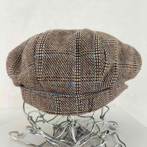 sir henry rutland LONDON STYLED ツイードチェック キャスケット メンズ