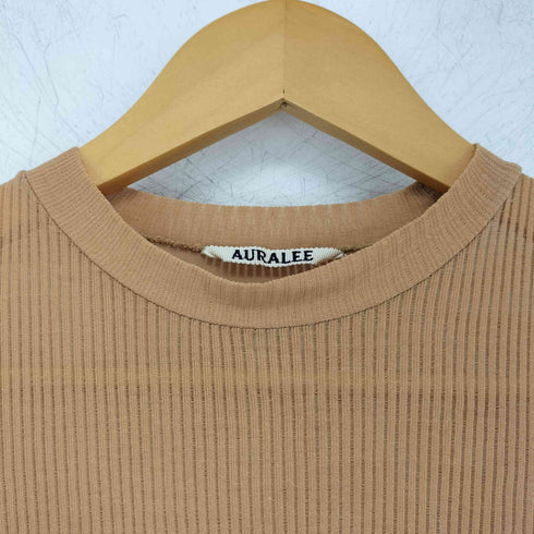 オーラリー AURALEE SEE-THROUGH RIB MOCK NECK L/S TEE メンズ JPN:0