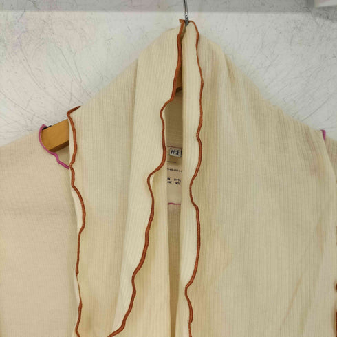 ベースレンジ BASERANGE pava longsleeve ネックスカーフ付きコットンリブプルオーバー レディース JPN:M