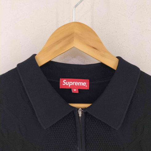 シュプリーム Supreme 16AW Cable Stripe Knit L/S Polo メンズ M