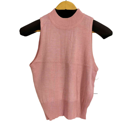 ラルフローレン RALPH LAUREN レーヨン100 タートルネック ノースリーブニット レディース import:M