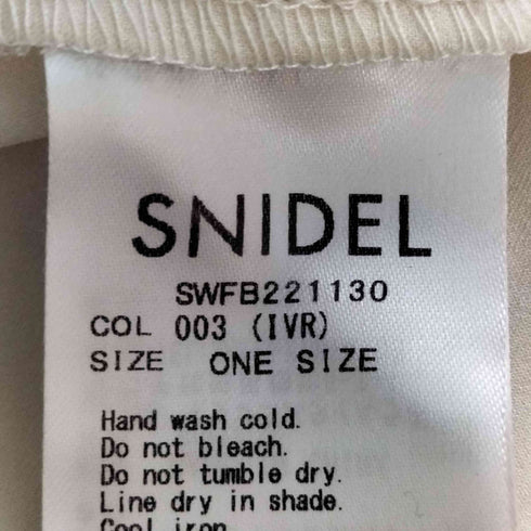 スナイデル snidel ラッフルシアースリーブブラウス レディース ONE SIZE