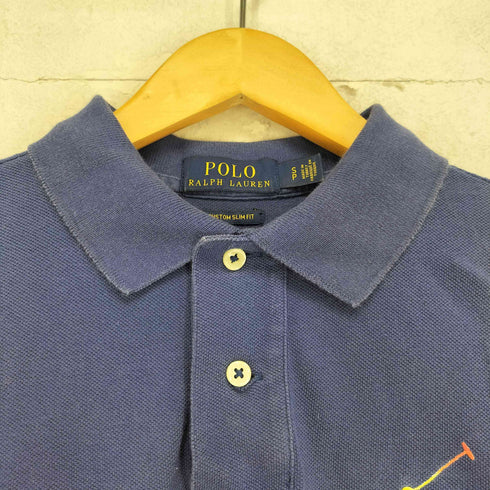 ポロラルフローレン POLO RALPH LAUREN CUSTOM SLIM FIT ビッグポニー刺繍 ポロシャツ メンズ S