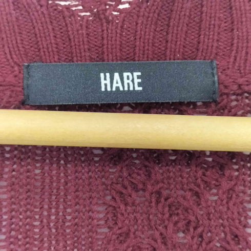 ハレ HARE 25AW BIGダメージZIPカーディガン メンズ FREE