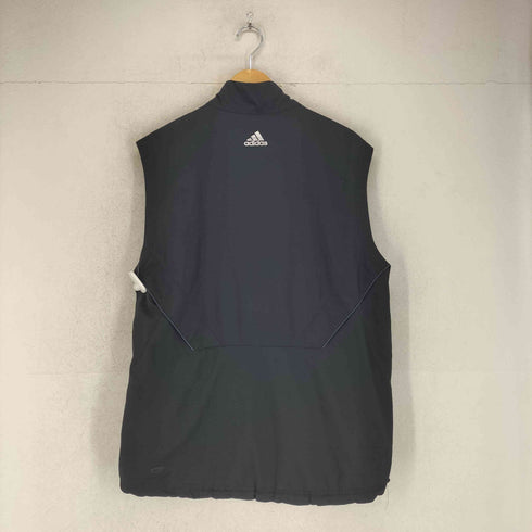 アディダス adidas GOLF 刺繍ロゴ ハーフジップ ベスト メンズ M