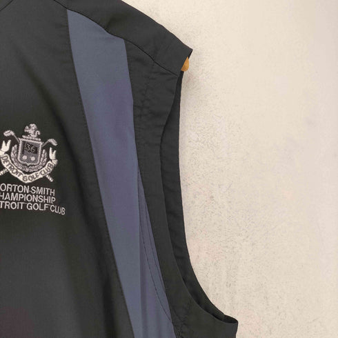 アディダス adidas GOLF 刺繍ロゴ ハーフジップ ベスト メンズ M