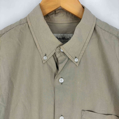 エディーバウアー Eddie Bauer 00S 白タグ ストライプ BD シャツ メンズ import:S