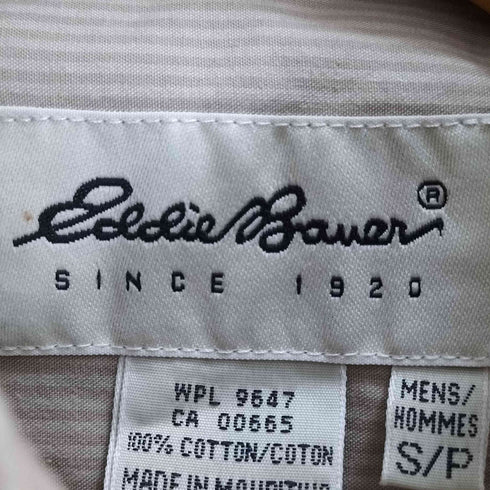 エディーバウアー Eddie Bauer 00S 白タグ ストライプ BD シャツ メンズ import:S