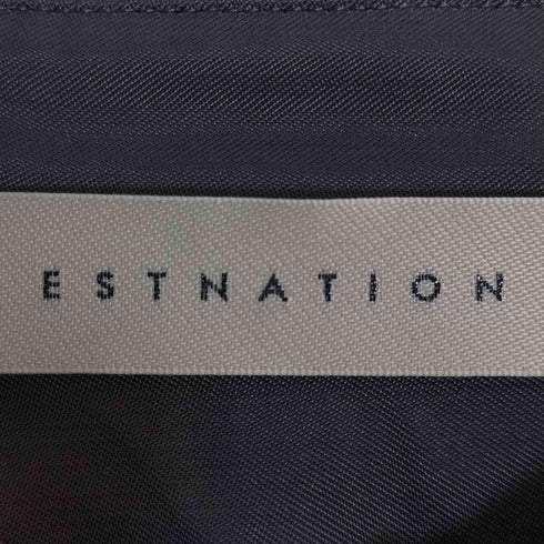 エストネーション ESTNATION キュプラ バンドカラー サテン シャツ ブラウス レディース JPN:36