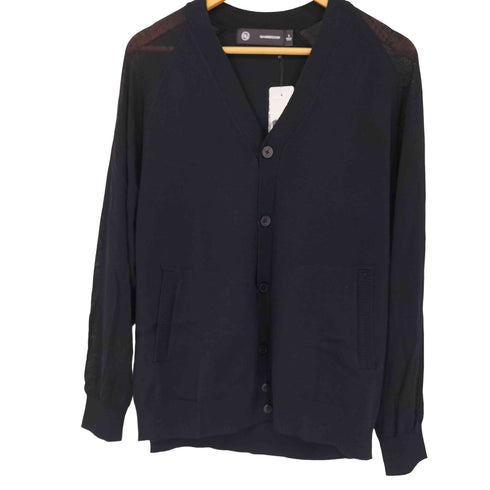 アンダーカバー UNDERCOVER シアーコンビネーションニットカーディガン メンズ JPN:L